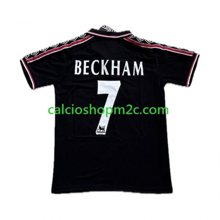 Manchester United Beckham 7 Retro Maglia Terza 1998/1999 Manica Corta